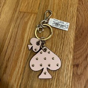 Kate Spade Pink Logo Keychain